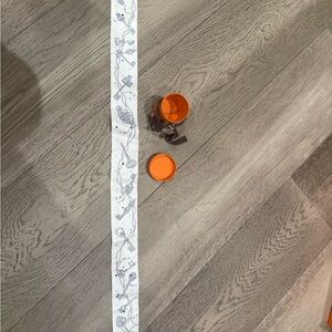 Hermes White and Gray Twilly Scarf